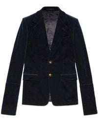 Gucci - Stretch Velvet Formal Jacket - Lyst