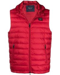 Paul & Shark - Detachable-Hood Ultralight Down Vest - Lyst