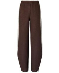 Tory Burch - Stripe Zip Japanese Jersey Trousers - Lyst