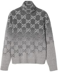 Gucci - Gg Jacquard Turtleneck Jumper - Lyst