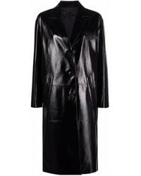 Prada - Single-Breasted Long-Sleeved Coat - Lyst