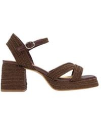Castañer - Castañer Braided Block Heel Sandals - Lyst