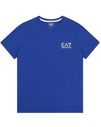 EA7 - Logo T-Shirt With Round Neck - Lyst