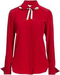 Max Mara - Solid Color Long-Sleeve Shirt - Lyst