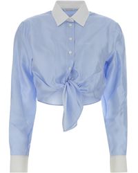 Dior - Iviera Tied Cropped Blouse - Lyst