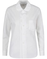 Comme des Garçons - Peter Pan Collar Pleated Shirt - Lyst
