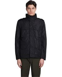 Aspesi - Minifield Logo Patch Hooded Jacket - Lyst