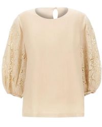 Max Mara - Macramé Sleeve Blouse - Lyst