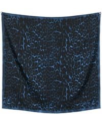 Lanvin - Leopard-Print Silk Scarf - Lyst