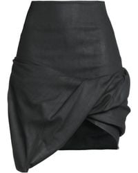 Rick Owens - Denim Skirt Cotton, Elastomultiester, Rubber - Lyst