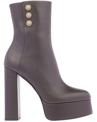 Balmain - Round-Headed Short Boots - Lyst