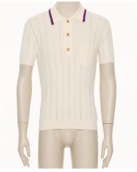 Valentino - Button Detailed Short-Sleeved Polo Shirt - Lyst