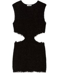 Jil Sander - Cut-Out Detailed Sleeveless Dress - Lyst