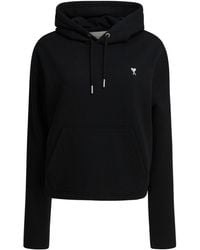 Ami Paris - Ami De Coeur Drawstring Hoodie - Lyst