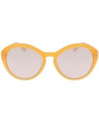Calvin Klein - Round Frame Sunglasses - Lyst
