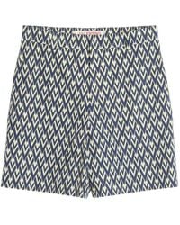 Valentino - Patterned Shorts - Lyst