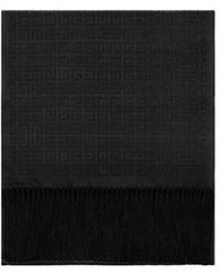 Givenchy - 4G Fringed Silk-Wool Scarf - Lyst