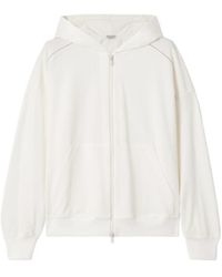 Brunello Cucinelli - Stretch Lightweight Hooded Sweatshirt - Lyst