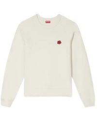 KENZO - Boke Flower Logo Patch Crewneck Sweatshirt - Lyst