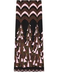 PUCCI - Pucci Fitted Printed Long Skirt - Lyst