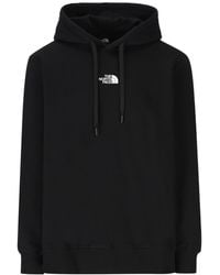 The North Face - Logo Printed Drawstring Hoodie - Lyst