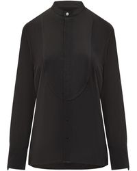 Victoria Beckham - Long Sleeve Buttoned Shirt - Lyst