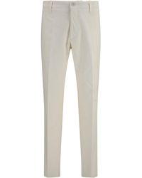 Lardini - Ribbed Straight-Leg Pants - Lyst