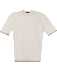 Peserico - Ribbed Hem T-Shirt - Lyst
