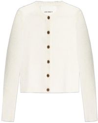 Lisa Yang - Felicia Ribbed Button Cardigan - Lyst