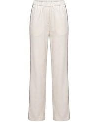 Peserico - Side Striped Wide Leg Track Pants - Lyst
