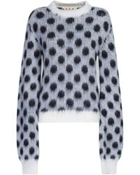 Marni - Polka-Dot Knitted Jumper - Lyst