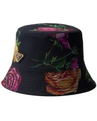 Prada - Reversible Printed Cotton Bucket Hat - Lyst
