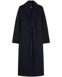 Max Mara - Virgin Wool Belted Coat - Lyst