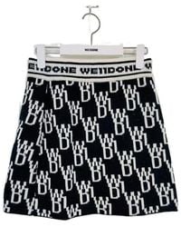 we11done - Barrage Letter Skirt - Lyst
