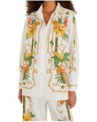 FARM Rio - Tropical Royalty Off- Shirt Long Sleeve - Lyst