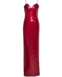Magda Butrym - Floral-Applique Sequined Gown - Lyst