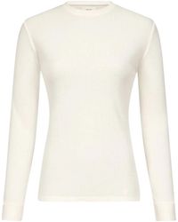 Loulou de Saison - Ribbed Knitted Long-Sleeved T-Shirt - Lyst