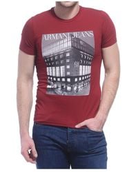 Armani Jeans - Logo Detail T-Shirt - Lyst