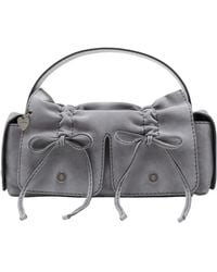 Acne Studios - Multipocket Suede Shoulder Bag - Lyst