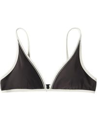 Brunello Cucinelli - Contrasting-Trim Bikini Top - Lyst
