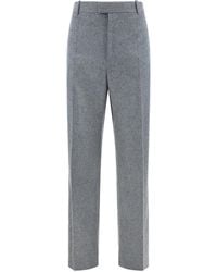 Bottega Veneta - High-Waisted Straight Leg Trousers - Lyst