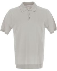 Ballantyne - Button Detailed Short-Sleeved Polo Shirt - Lyst