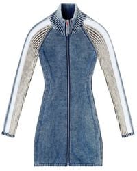 DIESEL - Faded Wash Knitted Dress - Lyst