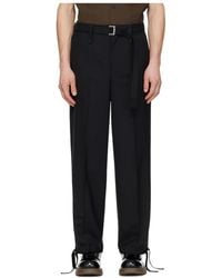 Sacai - Wool Blend Casual Pants - Lyst