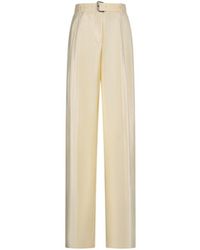 Blumarine - Straight Leg Pleated Pants - Lyst