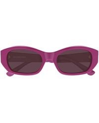 Balenciaga - Eyewear Oval Frame Sunglasses - Lyst