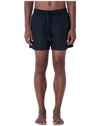 Moncler - Logo Patch Drawstring Swim Shorts - Lyst