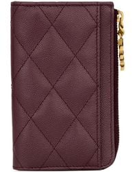 Saint Laurent - Zipper Card Holder - Lyst