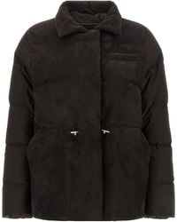 Kiton - Brushed Panel Drawstring Down Jacket - Lyst