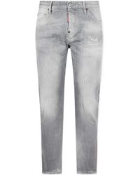 DSquared² - Distressed Slim Jeans - Lyst